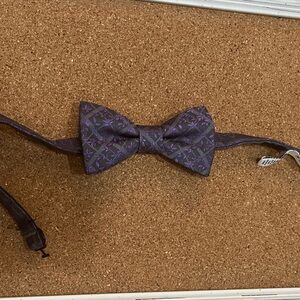 Purple Patterned Bow Tie